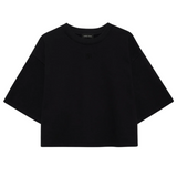 Myers Cropped Tee Faded Black