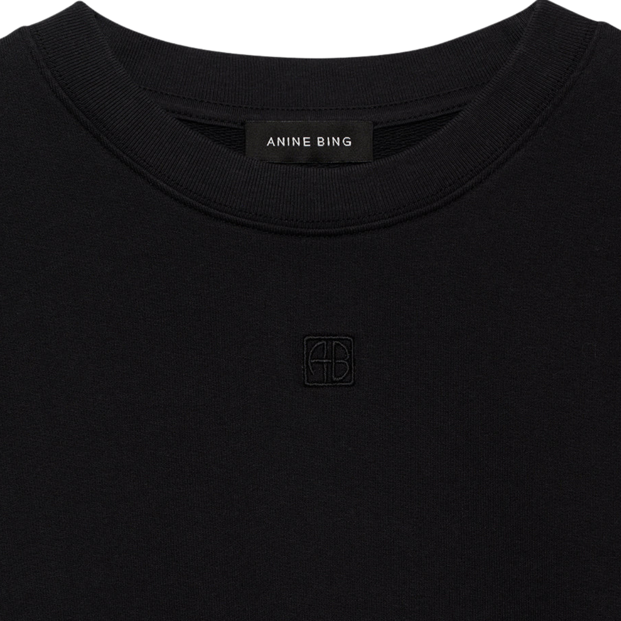 Myers Cropped Tee Faded Black