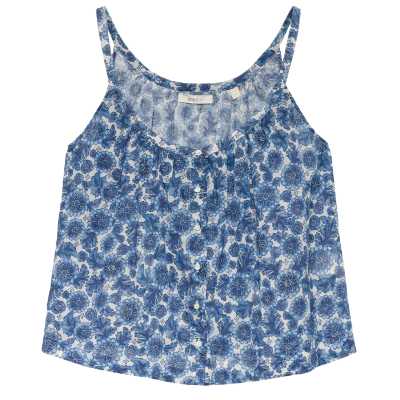 Nalina Top Bleu Fleur
