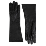 Nora Long Leather Gloves Chocolate