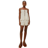 Off White Flowers Shorts