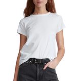 Ombre Stud Tee White