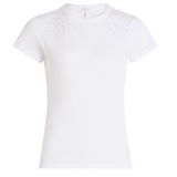 Ombre Stud Tee White