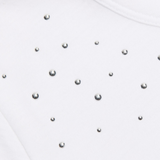 Ombre Stud Tee White