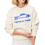 Oversized Sweatshirt Liberez les Sardines Cream