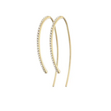 Pave Curve Medium Gold