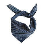 Pinstriped Navy Scarf