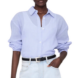Plaza Shirt Blue & White Stripe