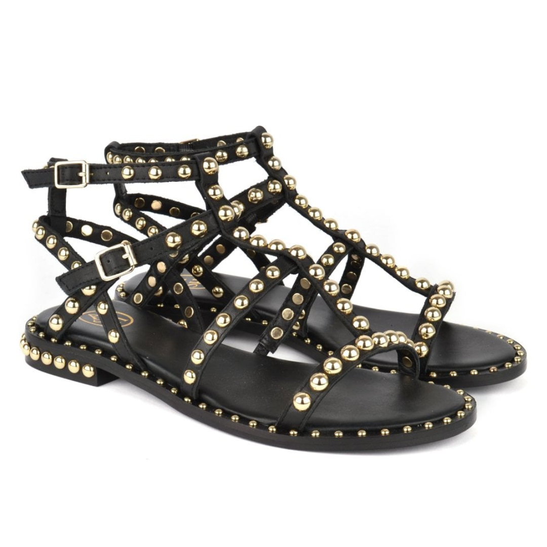 Precious Bis Sandal Black-Gold