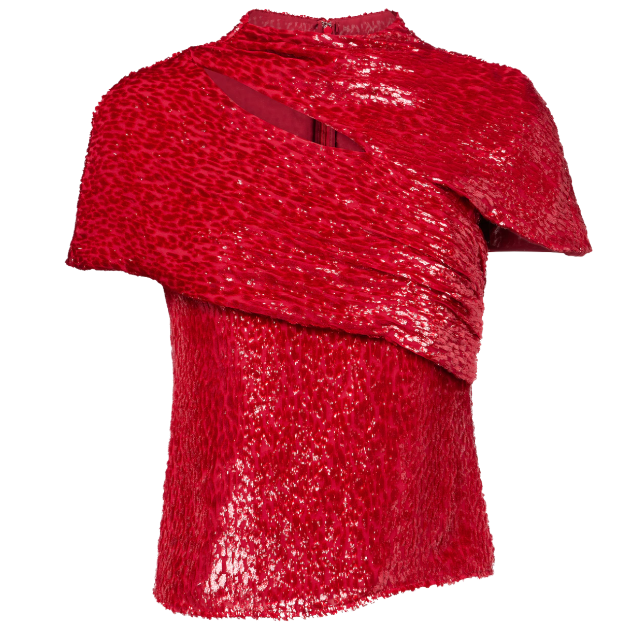 Red Fil Coupe Cut Out Top Red
