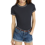 Ringer Baby Tee Navy