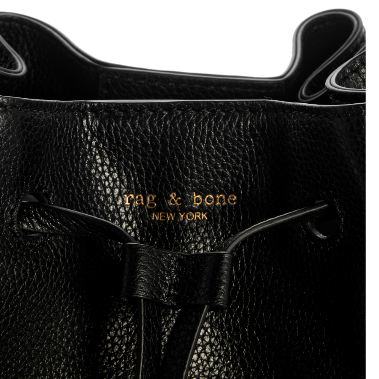 River Crossbody Bag Black Leather