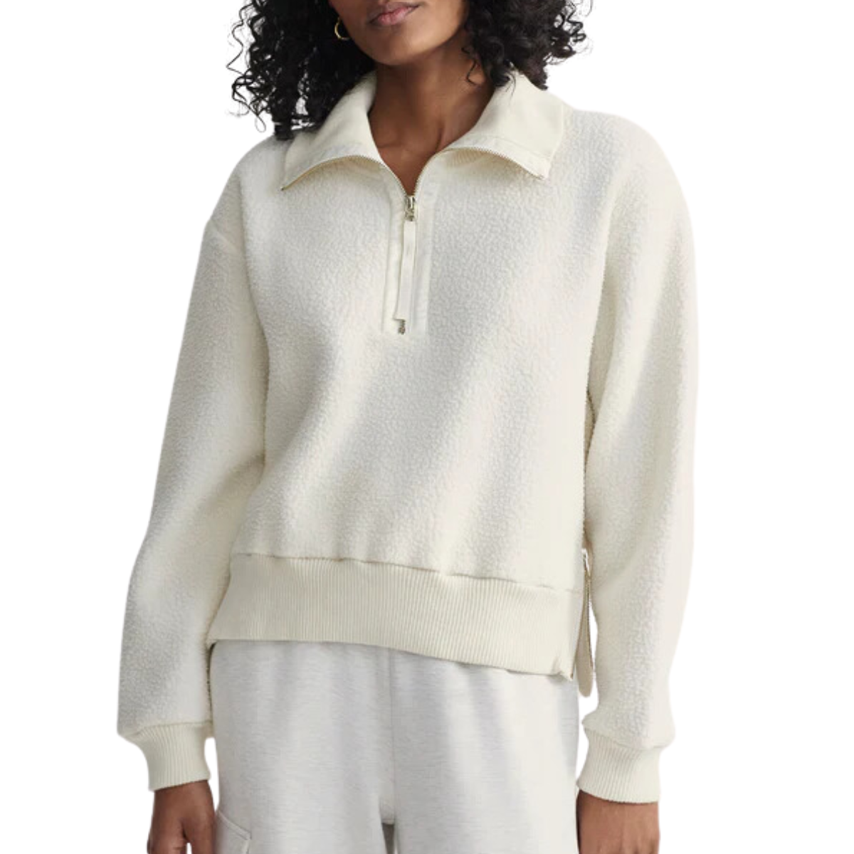 Roselle Half Zip Egret