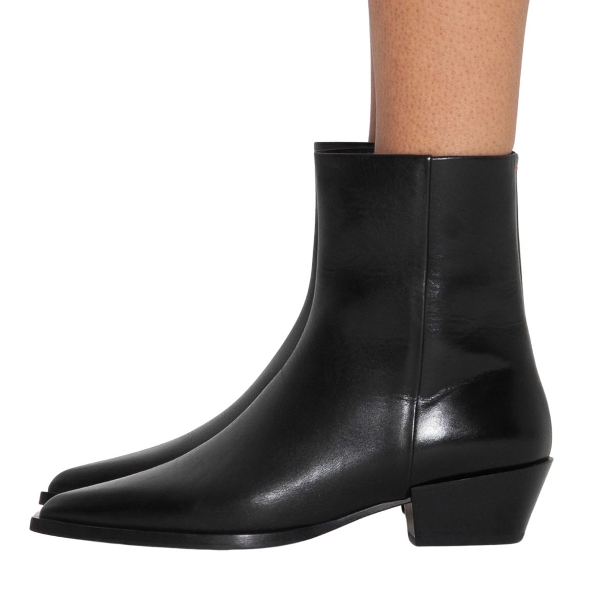 Ruby Calf Leather Boot Black