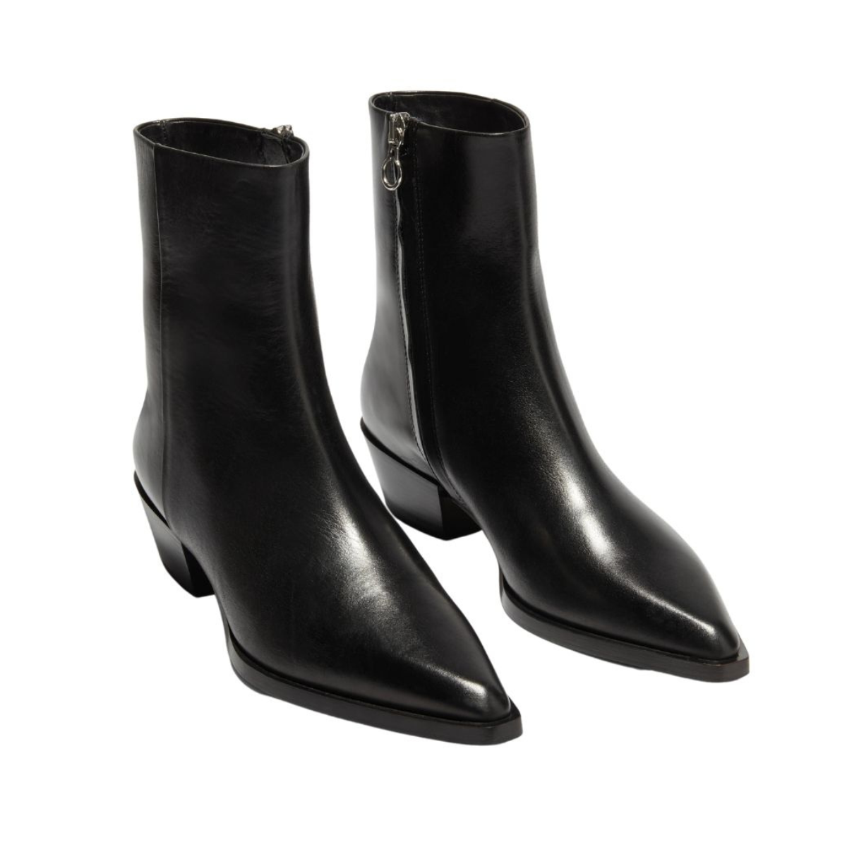 Ruby Calf Leather Boot Black