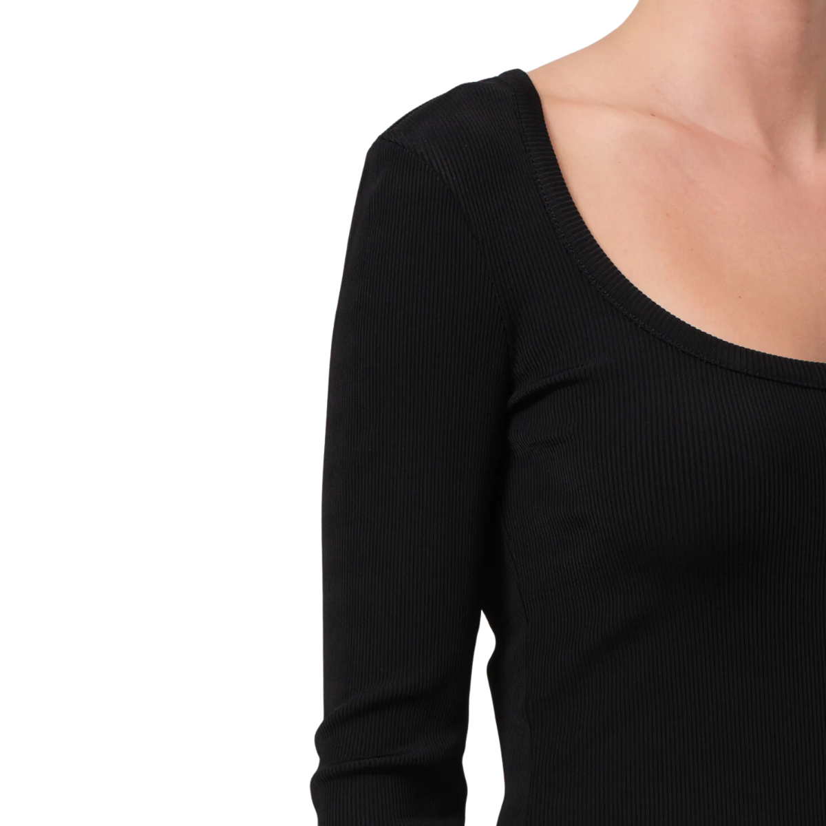 Rumi Scoop Neck Black