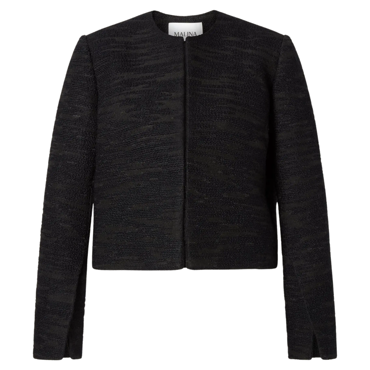 Ruthie Cropped Boucle Blazer Black