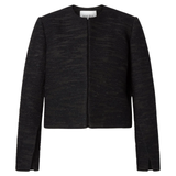 Ruthie Cropped Boucle Blazer Black