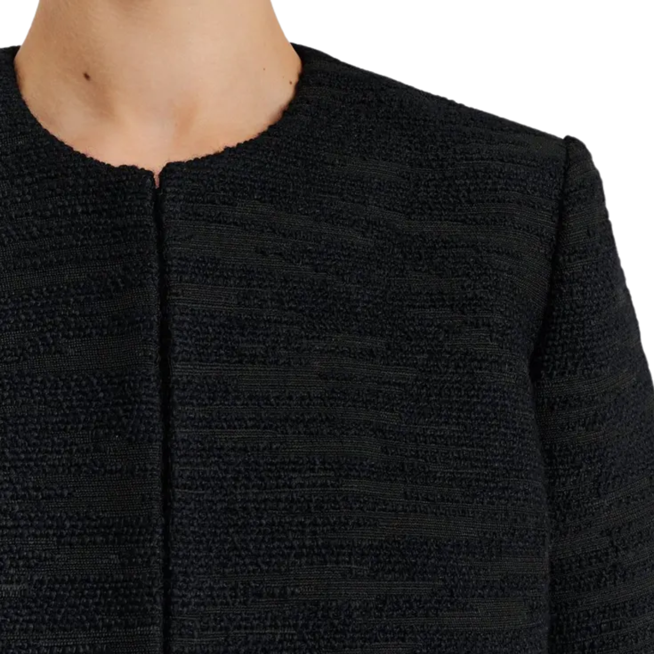 Ruthie Cropped Boucle Blazer Black