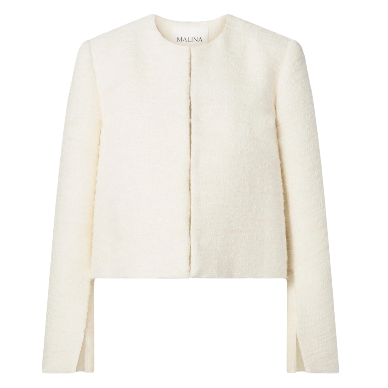 Ruthie Cropped Boucle Blazer Vanilla