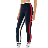 Sam High Waist Rigor 7/8 Indigo/White