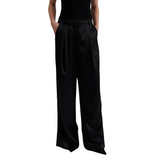 Sarah Elastic Waist Satin Pants