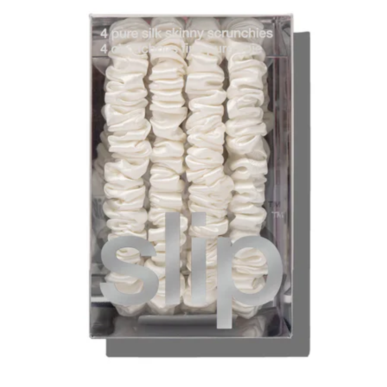 Skinny Scrunchies - Set of 4 White