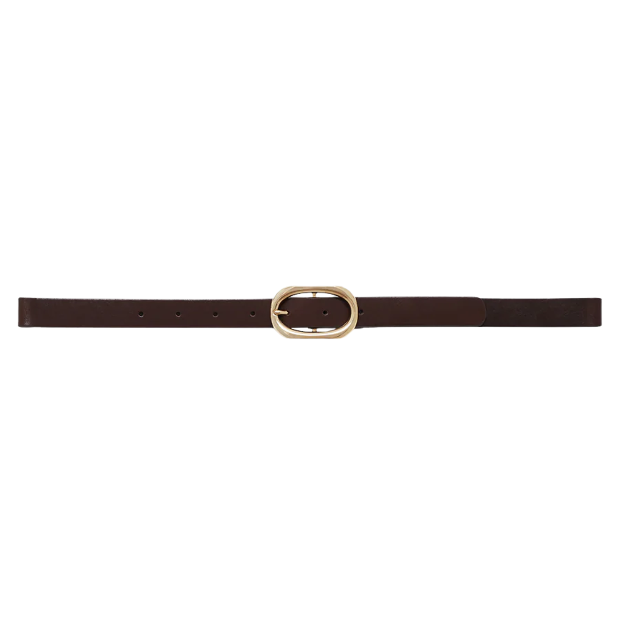 Small Signature Link Belt Brown/Gold