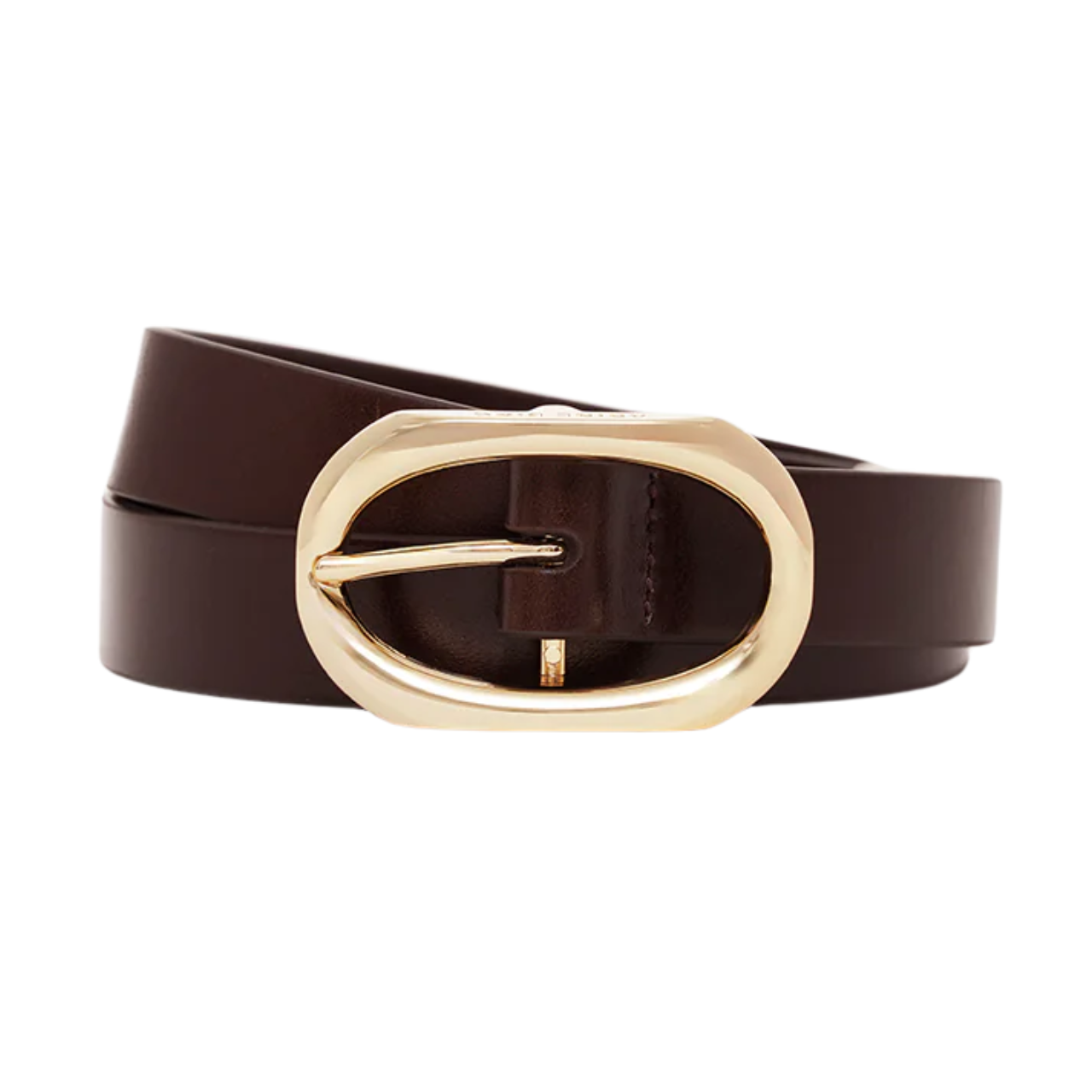 Small Signature Link Belt Brown/Gold