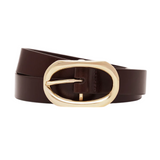 Small Signature Link Belt Brown/Gold