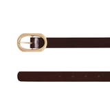 Small Signature Link Belt Brown/Gold