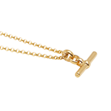 Small Gold T-Bar On Belcher Chain