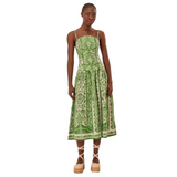 Tapestry Green Midi Dress