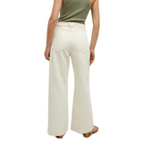 Taylor Cropped Wide Leg Ecru