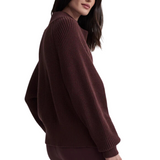 Tessa Knit Jacket Deep Mahogany