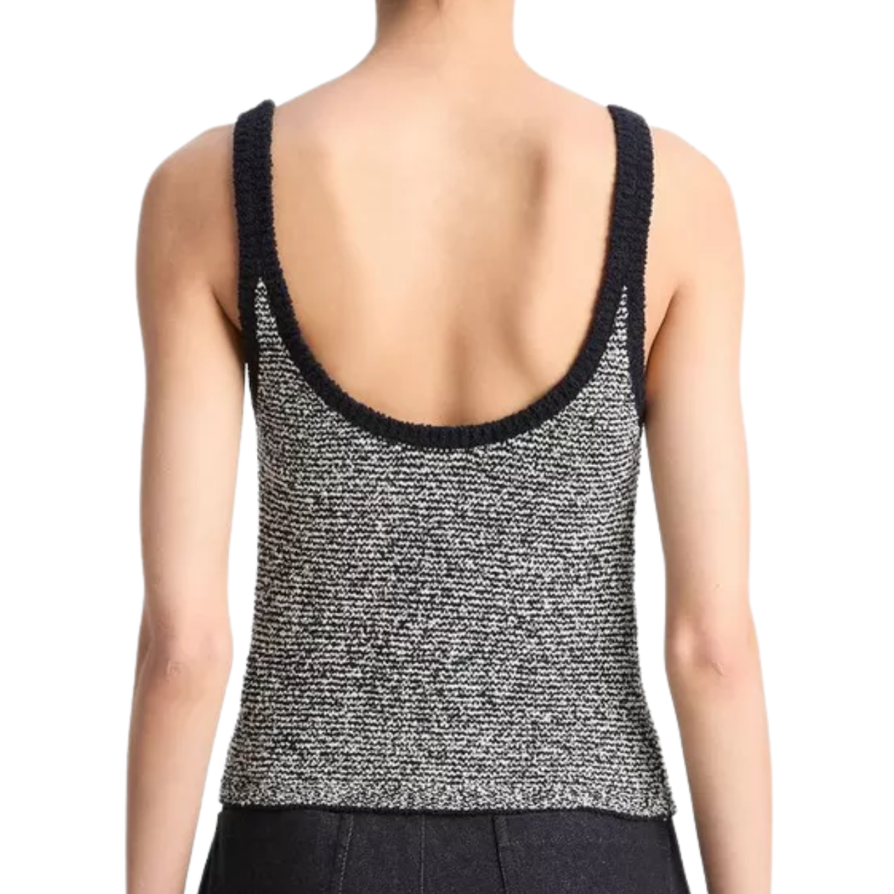 Textured Micro-Stripe Tank