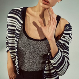 Textured Micro-Stripe Tank