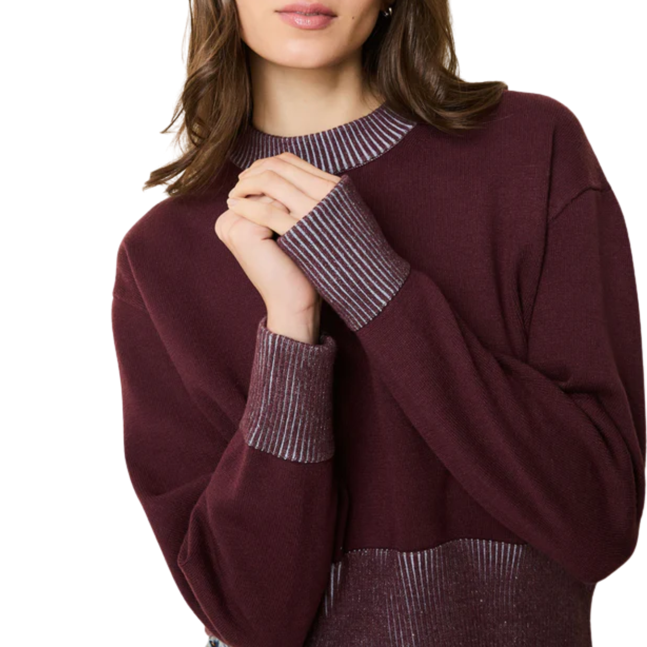 The Cora Sweater Raisin Brown