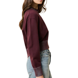The Cora Sweater Raisin Brown
