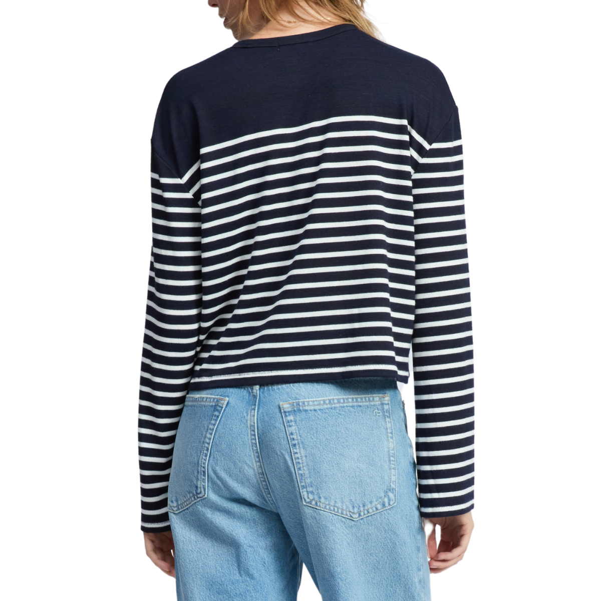 The Knit Boxy Stripe LS