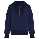 Catherine Half Zip Sweat Navy