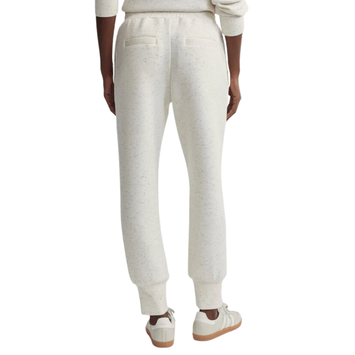 The Slim Cuff Pant 25 Ivory Marl Fleck