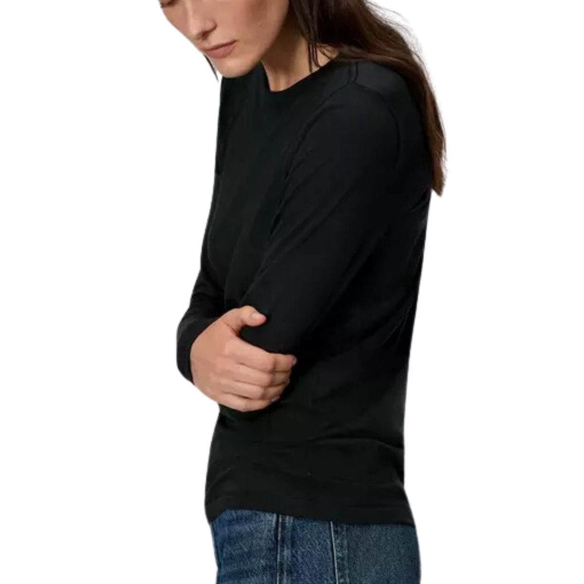 The Slub Long Sleeve Black