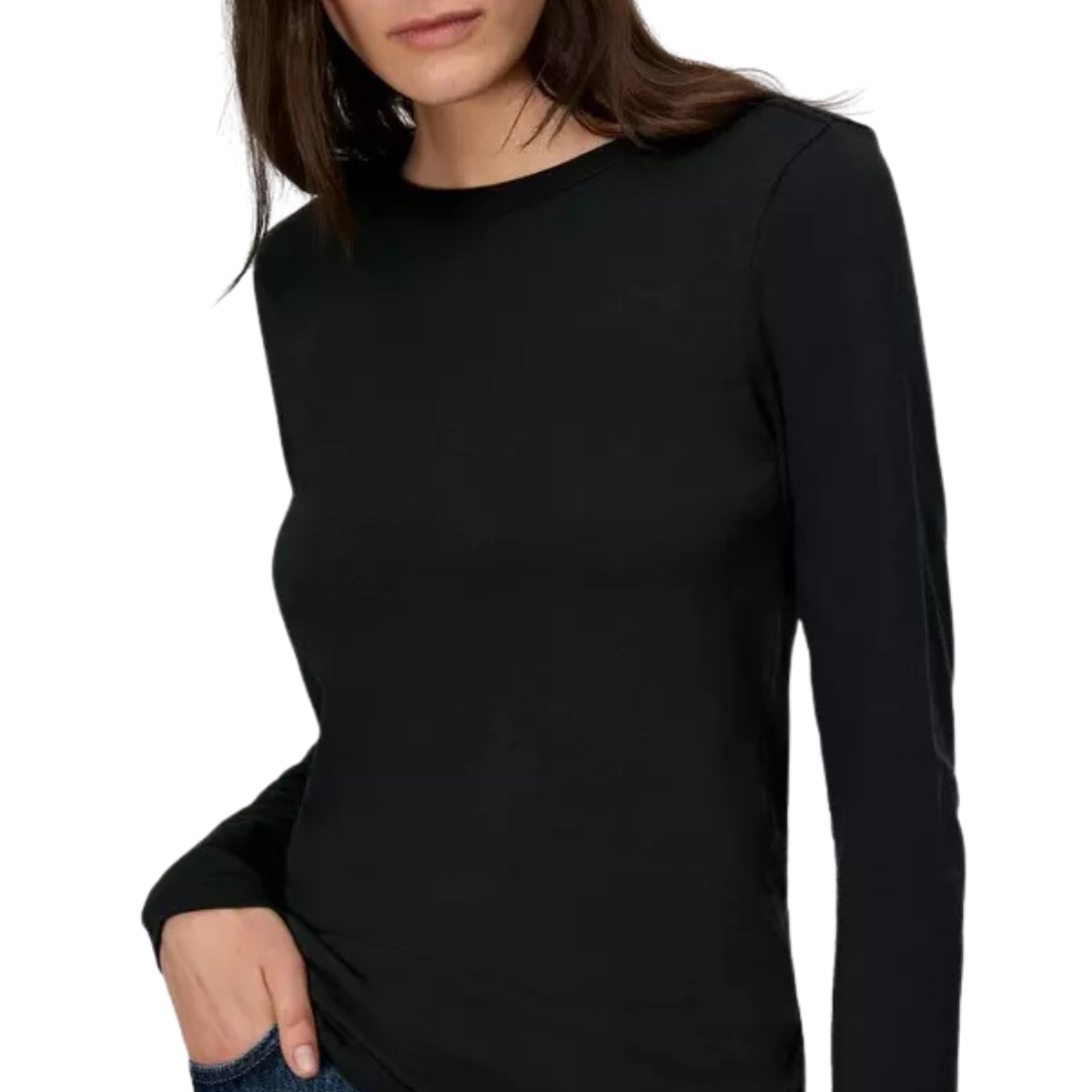 The Slub Long Sleeve Black