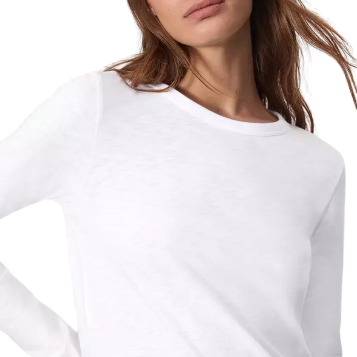 The Slub Long Sleeve White