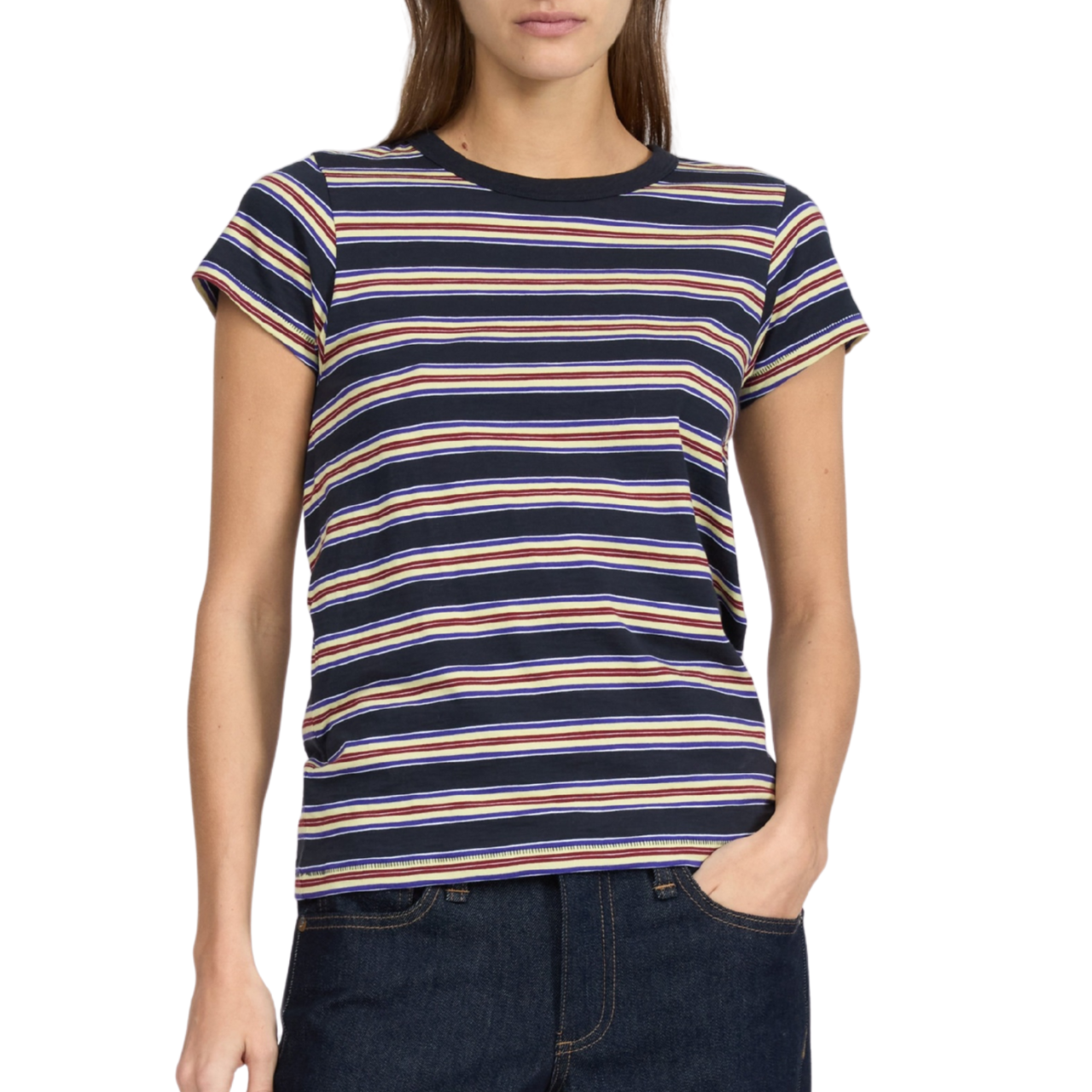 The Slub Stripe Tee SLGL