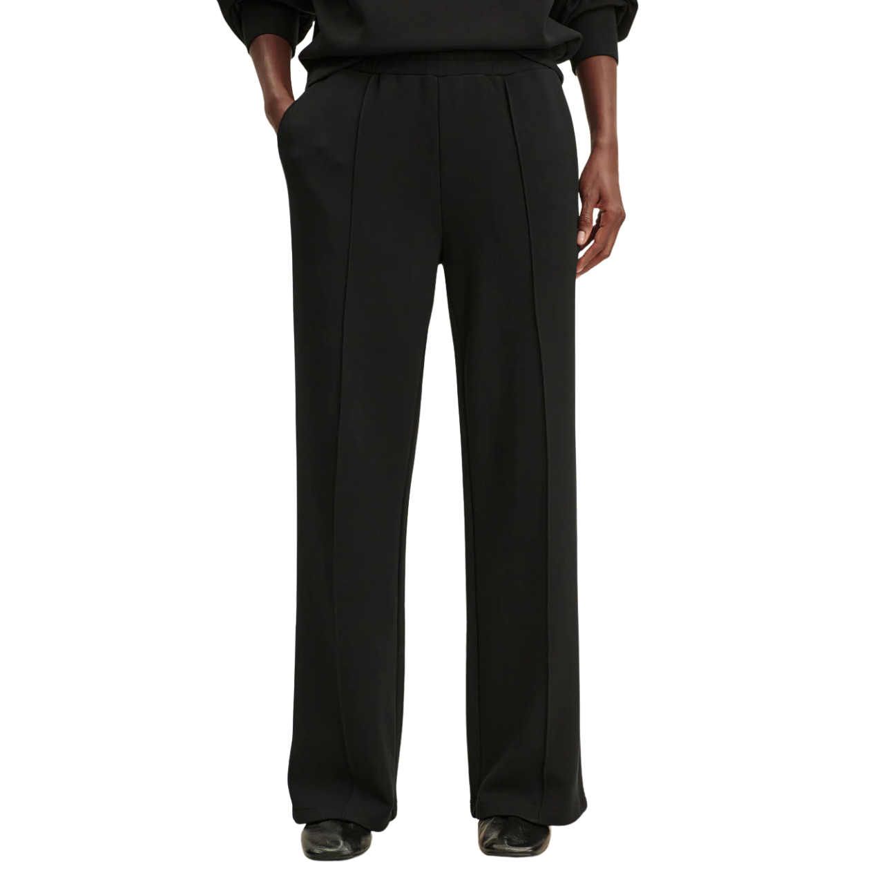 The Wide Leg Pant 30' Black