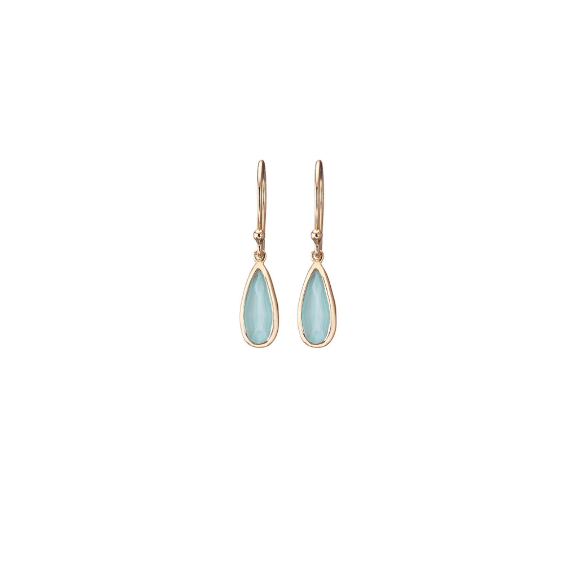 Aqua Slim Droplet Earring