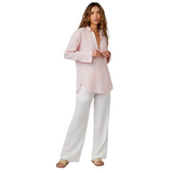 Tie Neck Tunic Pastel Pink