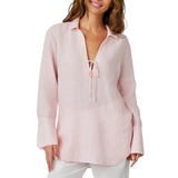 Tie Neck Tunic Pastel Pink